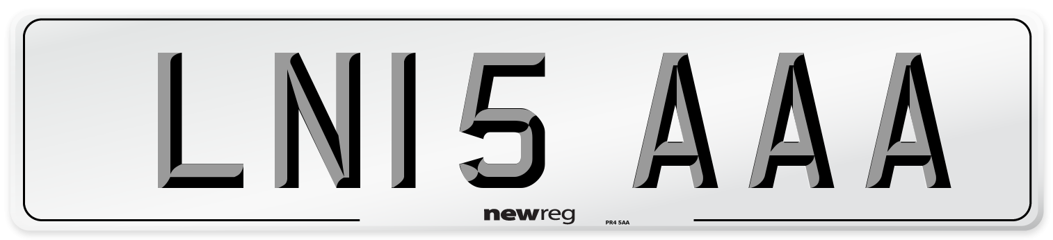 LN15 AAA Number Plate from New Reg